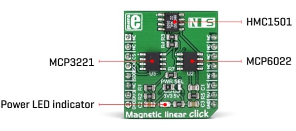 Mikroe MIKROE-3274磁性线性Click板